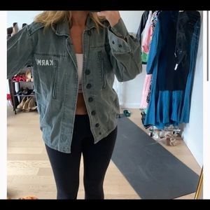 SPIRITUAL GANGSTER ARMY GREEN KARMA JACKET